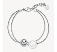 BROSWAY Bracciale doppio filo con perla - PERFECT BPC54