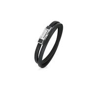 Brosway Bracciale Doppio In Pelle Con Zirconi Ink Bik138 - Bracciale