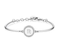 Brosway Bracciale Semirigido Donna In Acciaio Con Simbolo Lettere, Bracciale Donna Collezione Chakra - BHK141