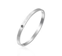 Brosway Bracciale Uomo, Bracciale Rigido in Acciaio e Cristalli | Collezione With You - BWY15A