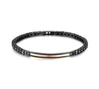 Bracciale AVANTGARDE acciaio, pvd nero e pvd oro rosa Brosway Uomo BVD16