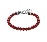 BRACCIALE BULLET SFERE DIASPRO ROSSO UOMO BROSWAY