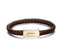 Brosway Bracciale Uomo In Acciaio E Pelle, Bracciale Uomo Collezione Logan - BOA12A