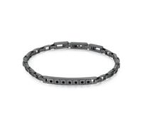 BRACCIALE FORGE CRISTALLI NERI RUTENIO UOMO BROSWAY