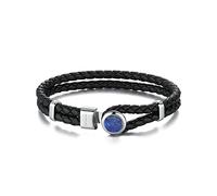 Brosway Bracciale Uomo In Acciaio E Pelle, Bracciale Uomo Collezione Material - BIM12A