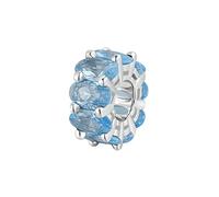 BROSWAY FANCY CHARM CON ZIRCONI IN ARGENTO 925 FCL03 LIGHT BLUE
