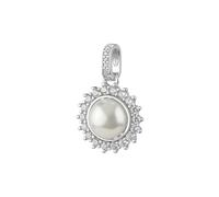 BROSWAY FANCY CHARM CIONDOLO CON PERLA E GIRO DI ZIRCONI IN ARGENTO 925 FIW133