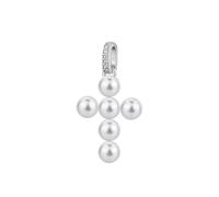 BROSWAY FANCY CHARM CIONDOLO CROCE CON PERLE E ZIRCONI IN ARGENTO 925 FIW134