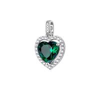BROSWAY FANCY CHARM CUORE CON ZIRCONI IN ARGENTO 925 FLG144 LIFE GREEN