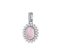 Brosway Ciondolo da Donna Collezione Fancy della Linea Vibrant Pink. Ciondolo in Argento 925/1000 rodiato con Quarzo Rosa e Cubic Zirconia. La referenza è: FVP121