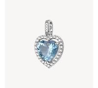 Brosway ciondolo cuore Fancy - azzurro in argento e zirconi FCL125