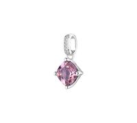 Brosway Ciondolo Donna Argento 925 con Zircone Cubico Rosa e Cristalli, Collezione Affinity FTP02
