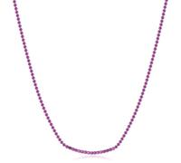 Brosway Collana Donna BEIN025, Elegante Girocollo con Cristalli Rosa, Gioiello Raffinato in Argento Sterling