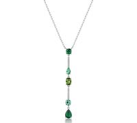 Brosway Collana Donna, Collana Girocollo in Argento e Life Green | Collezione Fancy - FLG150