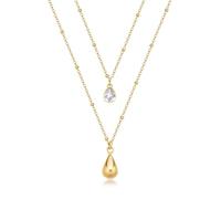 BROSWAY PERFECT COLLANA DOPPIO FILO DA DONNA IN ACCIAIO COLOR ORO BPC37 (4633)