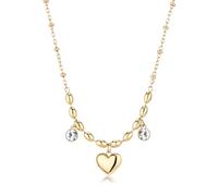 Brosway Collana Girocollo Donna In Acciaio Con Simbolo Cuore, Collana Donna Collezione Chakra - BHKN162