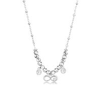Brosway Collana Donna, Collana in Acciaio e Cristalli con Simbolo Infinito | Collezione Chakra - BHKN159