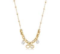 Brosway Collana Donna, Collana in Acciaio e Cristalli con Simbolo Infinito | Collezione Chakra - BHKN160
