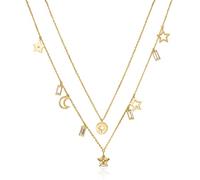 Brosway Collana Donna, Collana in Acciaio e Cristalli con Simbolo Luna/stella | Collezione Chant - BAH04