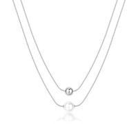 BROSWAY PERFECT COLLANA DOPPIO FILO IN ACCIAIO DA DONNA CON PERLA BPC46 (4815)