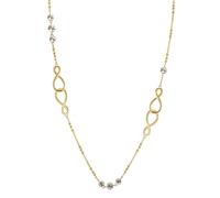 Brosway Collana da donna collezione ribbon. Collana ribbon in acciaio 316l, finitura oro e cristalli crystal. Lunghezza: 790 mm. Peso: 10 g. La referenza è bbn18