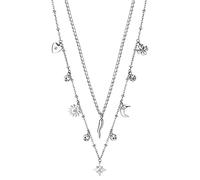 Brosway Collana Donna In Acciaio Cristalli Cornetto/cuore/luna/quadrifoglio | Collezione Chant - BAH45