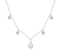 Brosway Collana Donna in Argento, con Pendente a Goccia e Cristalli, Modello FIW181