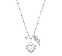 Brosway Collana Donna in Acciaio e Cristalli con Simbolo Cuore | Collezione Chakra - BHKN181