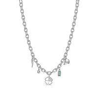 Brosway Collana Girocollo Donna In Acciaio Con Simbolo Cornetto/elefante/quadrifoglio, Collana Donna Collezione Chakra - BHKN070