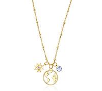 Brosway Collana Girocollo Donna In Acciaio Con Simbolo Mondo, Collana Donna Collezione Chakra - BHKN058