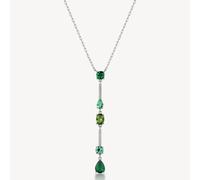 Brosway COLLANA GIROCOLLO Fancy - in argento e zirconi verdi FLG150