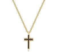 Brosway Collana Lunga Uomo In Acciaio Con Simbolo Croce, Collana Uomo Collezione Backliner - BBC02
