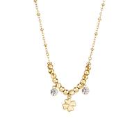 Brosway Collana Moderna Placcata In Oro Con Quadrifoglio Chakra Bhkn164 - Collana