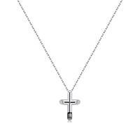 Brosway Collana Uomo In Acciaio Con Simbolo Croce, Collana Uomo Collezione Celesta - BCS01