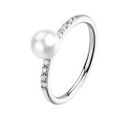 Brosway Elegante Anello In Argento Con Zirconi E Perla Fancy Infinite White Fiw177 Circuito 58 mm - Anello