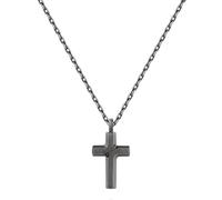 Brosway Elegante Collana Nera Con Croce Backliner Bbc06 - Collana