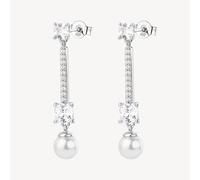 BROSWAY FANCY ORECCHINI PENDENTI CON PERLE E ZIRCONI IN ARGENTO 925 FIW175