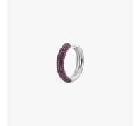 BROSWAY FANCY ORECCHINO A CERCHIO SINGOLO ARGENTO E ZIRCONI FPR125 PASSION RUBY