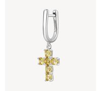 BROSWAY FANCY ORECCHINO SINGOLO CON ZIRCONI IN ARGENTO 925 FEY09 ENERGY YELLOW