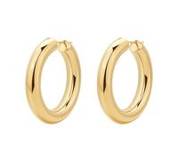 BROSWAY AURA ORECCHINI A CERCHIO MEDI LISCI IN ACCIAIO COLOR ORO BAU23 (4608)