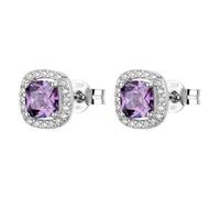Orecchini da donna di Brosway della collezione Fancy della linea Magic Purple. Orecchini al lobo in argento 925 rodiato, e zirconi viola. La referenza è: FMP124