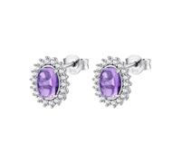 Brosway Orecchini Donna a Lobo in Argento | Orecchini a Lobo con Magic Purple, Pietre Naturali | Collezione FANCY - FMP129