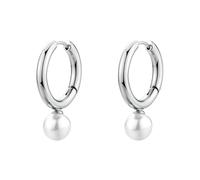 BROSWAY PERFECT ORECCHINI A CERCHIO CON PENDENTE PERLA IN ACCIAIO BPC62 (4804)