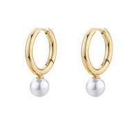 BROSWAY PERFECT ORECCHINI A CERCHIO CON PENDENTE PERLA IN ACCIAIO BPC63 (4805)