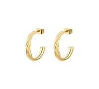 BROSWAY AMY ORECCHINI IN ACCIAIO COLOR ORO A CERCHIO LISCI BAY27 (4628)