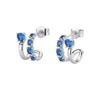 Orecchini da donna di Brosway della collezione Fancy della linea Freedom Blue. Orecchini in argento 925 rodiato, e zirconi azzurri La referenza e: FFB123