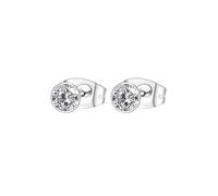 Brosway Orecchini Donna, Orecchini a Lobo in Acciaio e Cubic Zirconia | Collezione CHAKRA - BHKE048