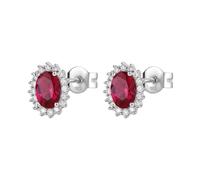 Brosway Orecchini Donna, Orecchini a Lobo in Argento e Passion Ruby | Collezione FANCY - FPR15