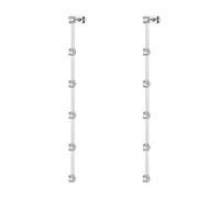 Brosway Orecchini Pendenti in Argento con Cristalli Multistrato, Design a Cascata, Elegante Finitura Lucida per Donna, BIG24
