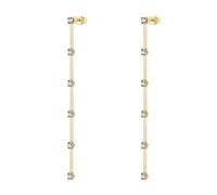 Brosway Orecchini Pendenti in Argento con Cristalli, Design Multistrato Elegante, Chiusura a Perno, per Donna, Stile Glamour BIG24